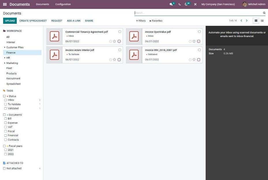 Odoo • Kép és szöveg